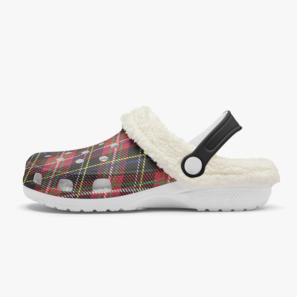 Best Gift For Christmas | Winter Plaid Fur Lined Clog | Preppy Steppin