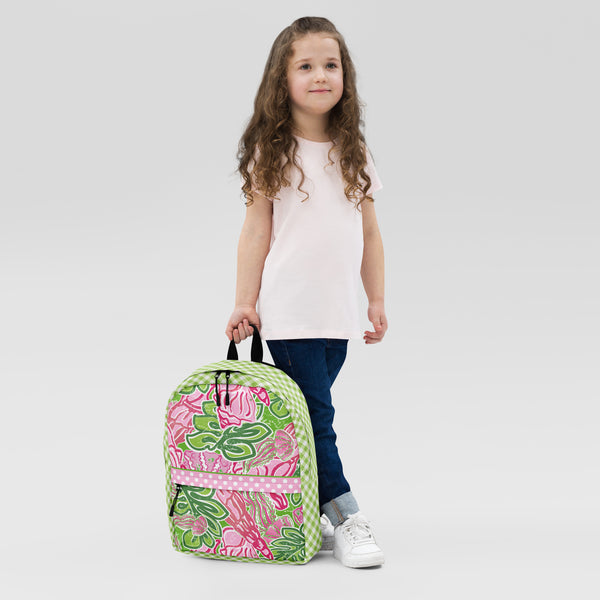 Book Bags For Schools | Backpack with Front Pocket | Preppy Steppin