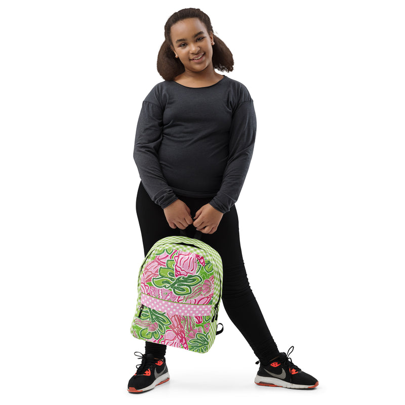 Book Bags For Schools | Backpack with Front Pocket | Preppy Steppin