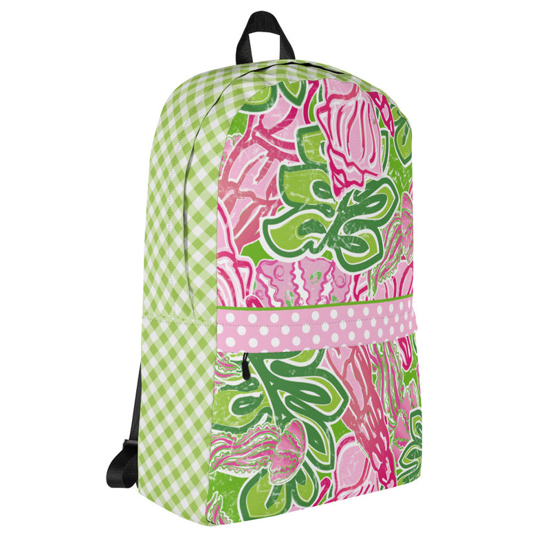 Destin Medium Size Backpack with Front Pocket by Paisley Sian