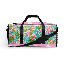 Seychelles Preppy Aqua Seahorse Duffle bag