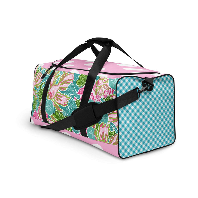 Seychelles Preppy Aqua Seahorse Duffle bag