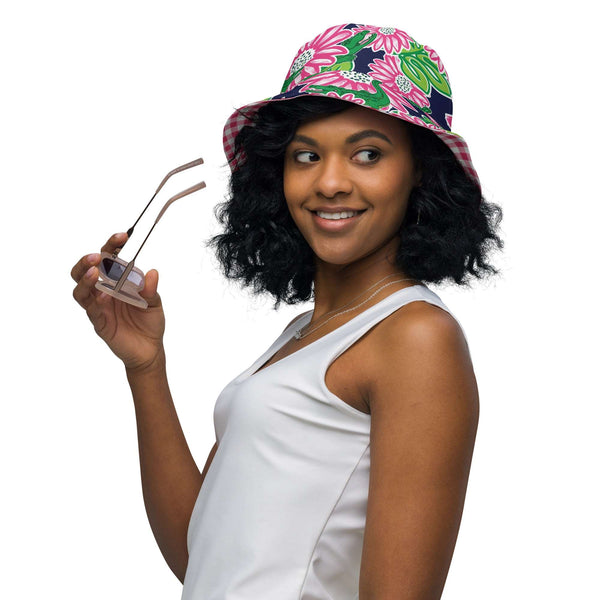 Reversible Women's Bucket Hat | Cool Bucket Hat | Preppy Steppin