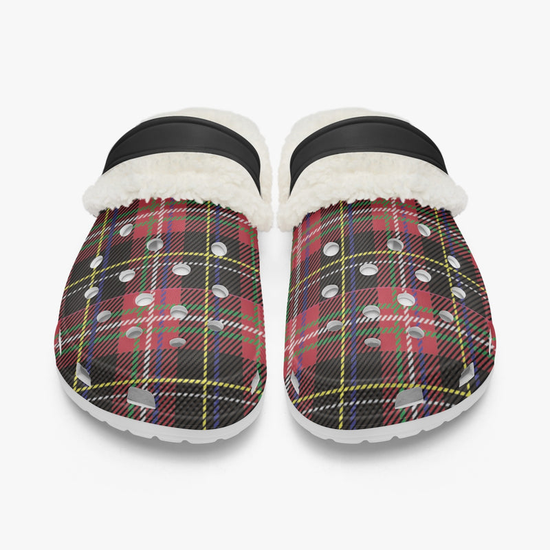 Best Gift For Christmas | Winter Plaid Fur Lined Clog | Preppy Steppin