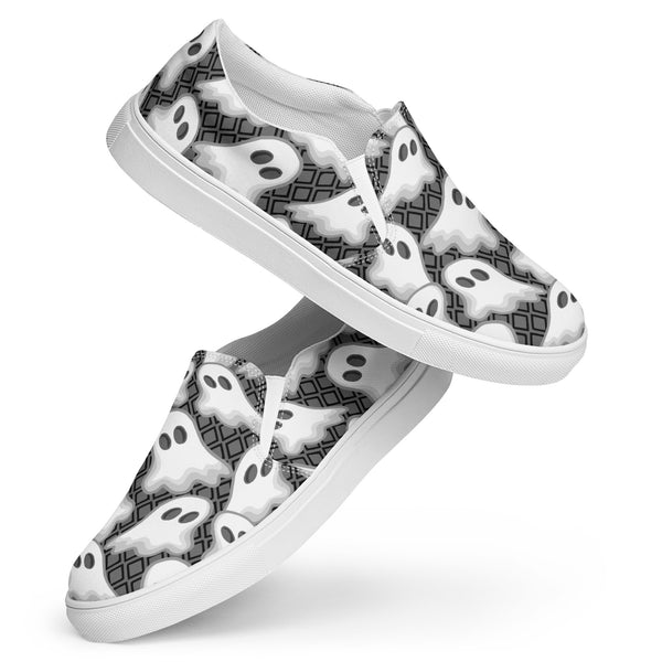 Best Slip-On Sneakers | Ghostly Women’s Canvas Shoes | Preppy Steppin