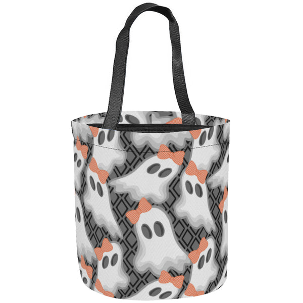 Treat Bags Halloween | Halloween Bucket-Girly Ghost Bag | Preppy Steppin