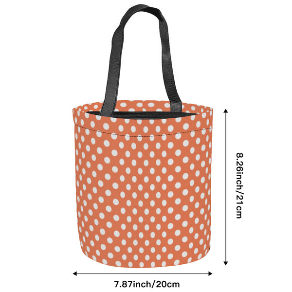Bag For Halloween Candy | Polka Dot Halloween Bucket | Preppy Steppin
